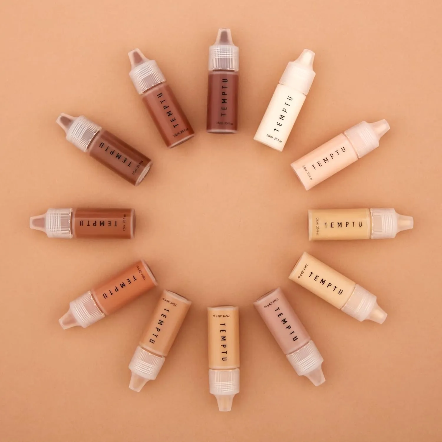 TEMPTU S/B Silicone-Based Airbrush Foundation: Professional Long-Wear Liquid Makeup, Sheer To Full Coverage For A Hydrated, Healthy-Looking Glow & Luminous, Dewy Finish On All Skin Types, 006 Toffee, 0.25 Fl Oz