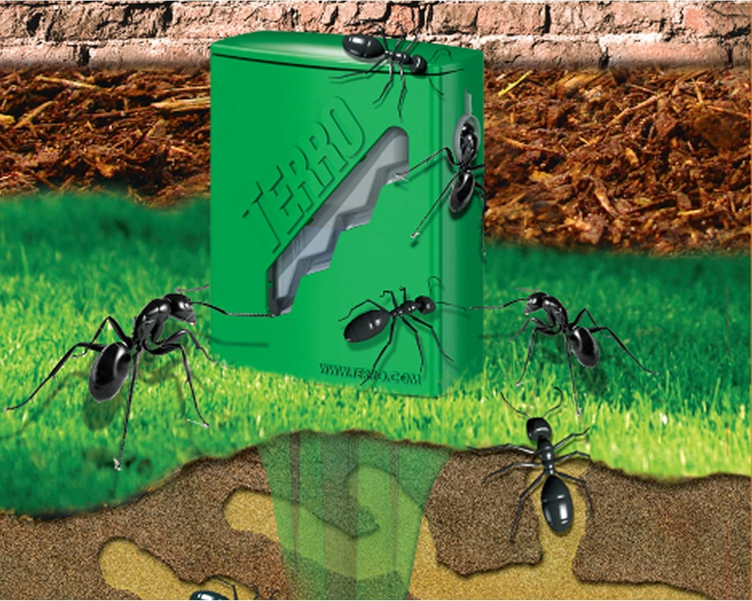 TERRO T1812SR Outdoor Liquid Ant Bait Stakes-2 Pack