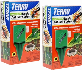 TERRO T1812SR Outdoor Liquid Ant Bait Stakes-2 Pack