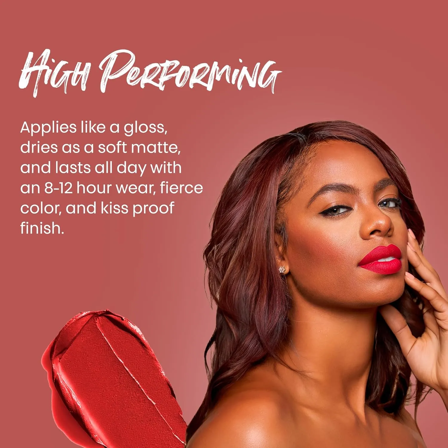 The Lip Bar - Nonstop Liquid Matte Lipstick 3-Pack, Bawse Lady (Blue Red), Rich Auntie (Deep Berry),   Hot Mama (Deep Rich Brown) - High Pigment - One Swipe - Long Lasting - Jojoba Oil - .24 fl oz
