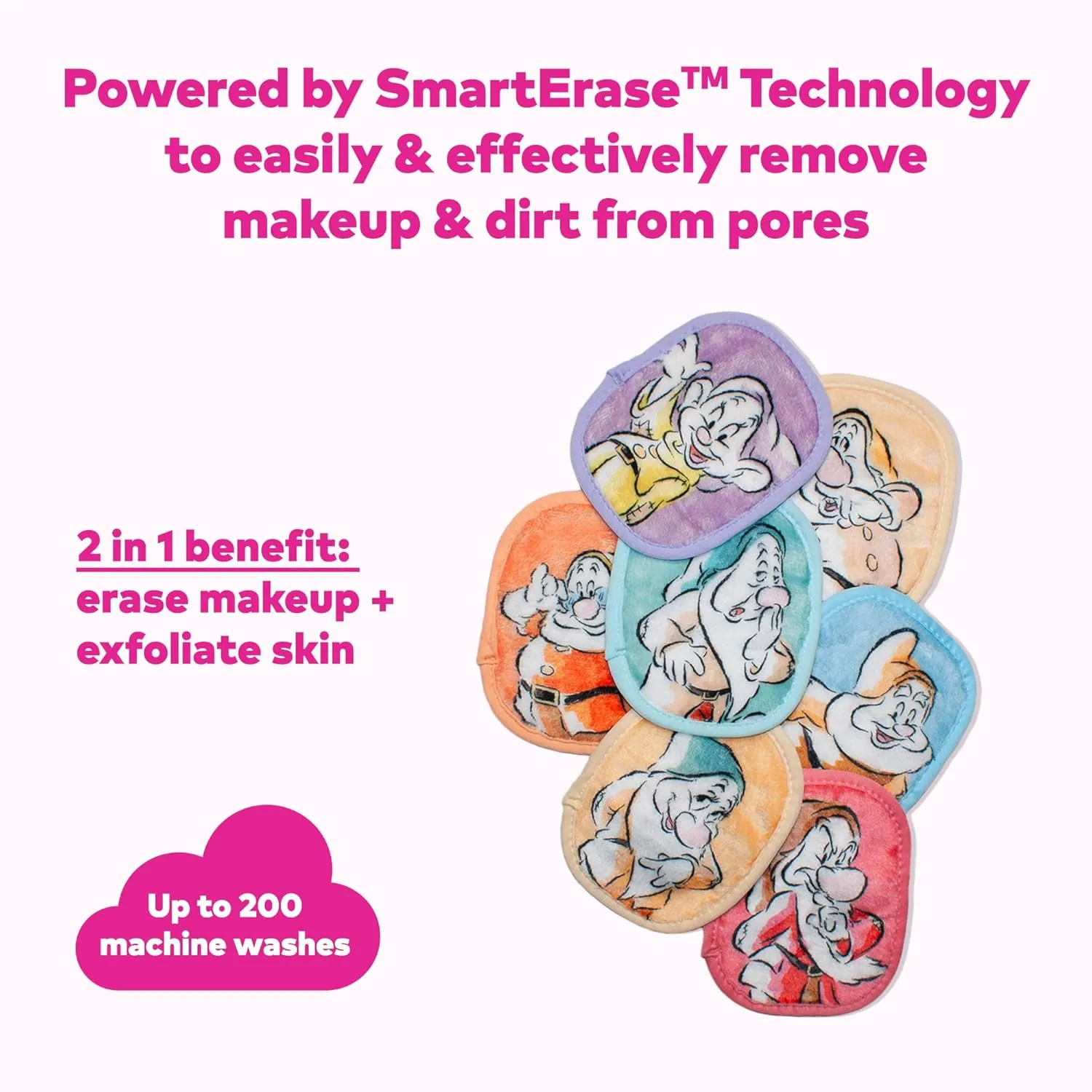 The Original MakeUp Eraser, 7-Day Set, Erase All Makeup With Just Water, Including Waterproof Mascara, Eyeliner, Foundation, Lipstick, Sunscreen, and More!, 7ct.