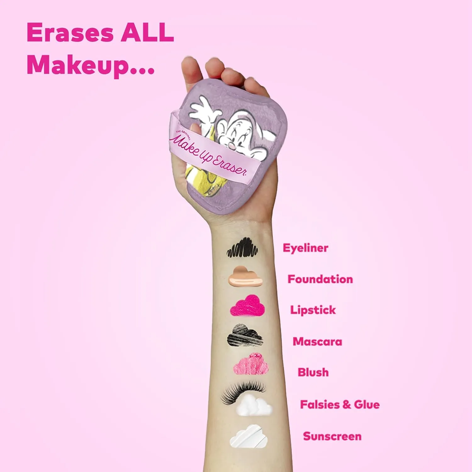 The Original MakeUp Eraser, 7-Day Set, Erase All Makeup With Just Water, Including Waterproof Mascara, Eyeliner, Foundation, Lipstick, Sunscreen, and More!, 7ct.