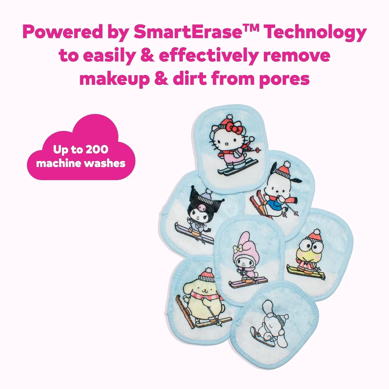 The Original MakeUp Eraser, 7-Day Set, Erase All Makeup With Just Water, Including Waterproof Mascara, Eyeliner, Foundation, Lipstick, Sunscreen, and More!, 7ct.