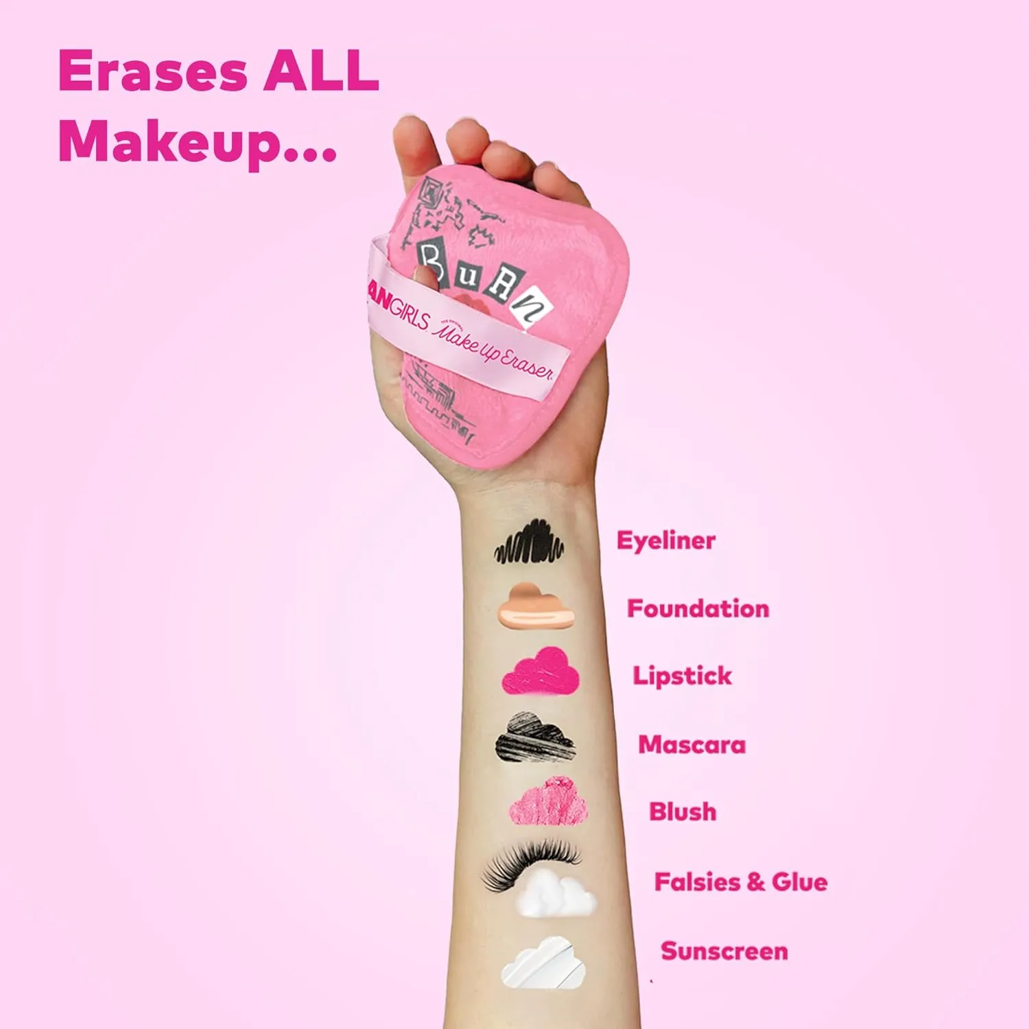 The Original MakeUp Eraser, 7-Day Set, Erase All Makeup With Just Water, Including Waterproof Mascara, Eyeliner, Foundation, Lipstick, Sunscreen, and More!, 7ct.