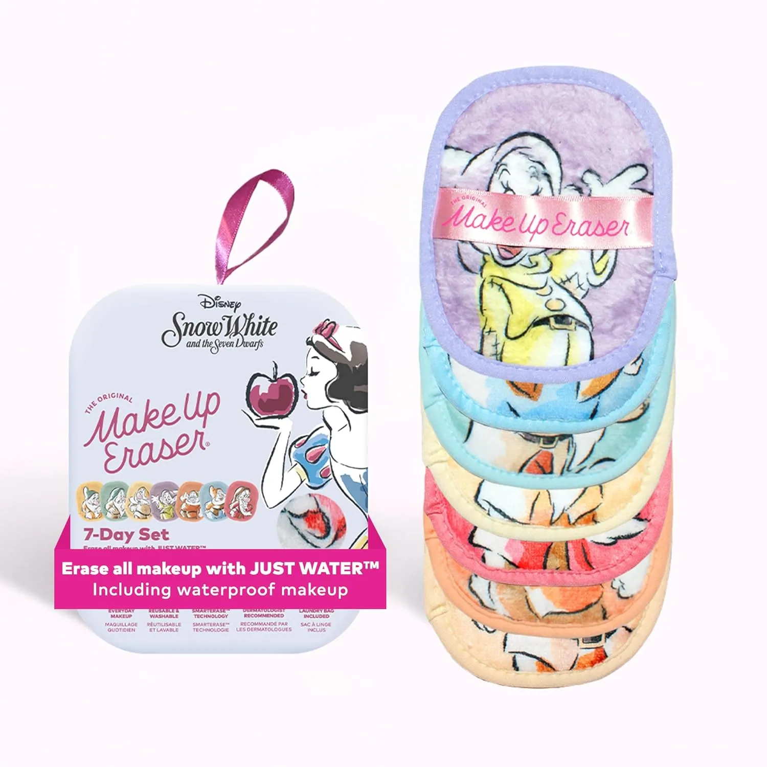 The Original MakeUp Eraser, 7-Day Set, Erase All Makeup With Just Water, Including Waterproof Mascara, Eyeliner, Foundation, Lipstick, Sunscreen, and More!, 7ct.