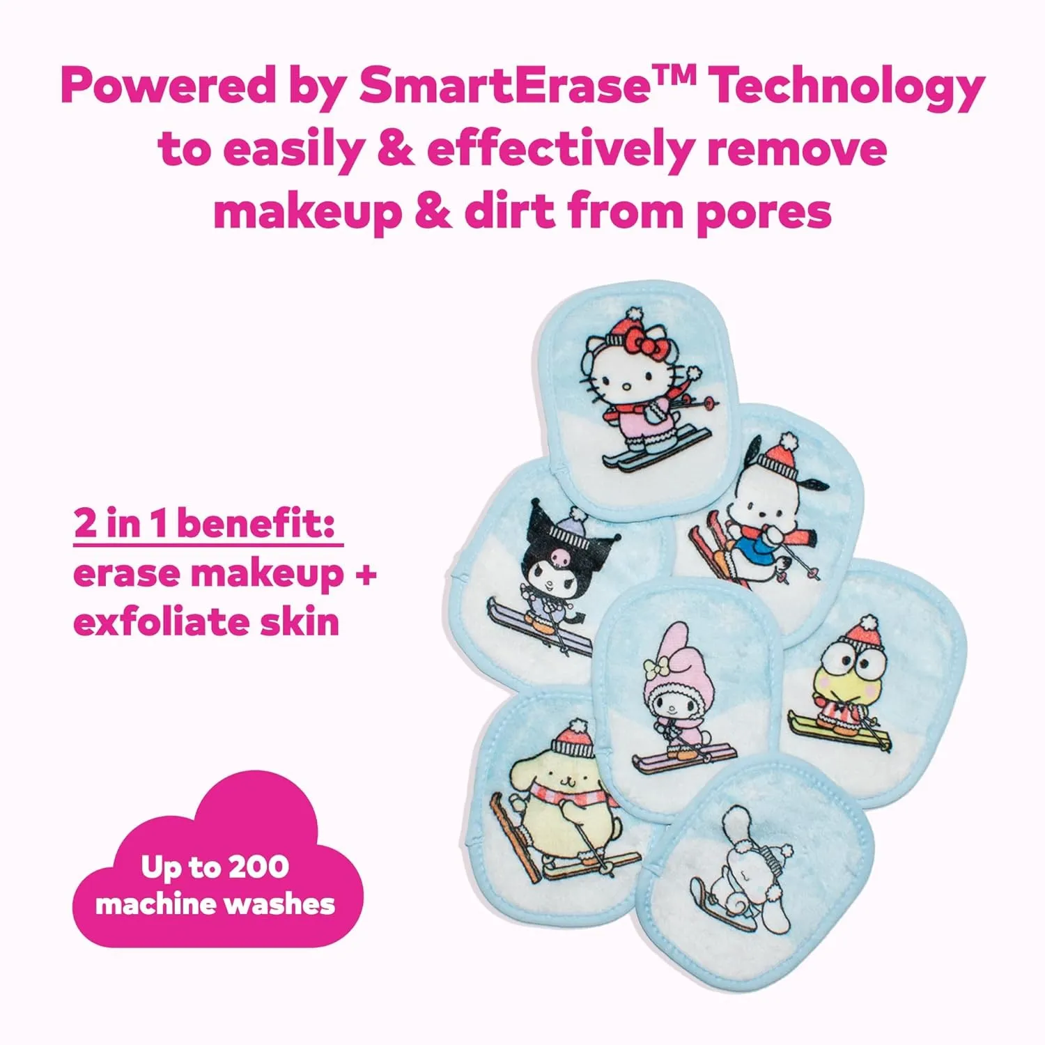 The Original MakeUp Eraser, 7-Day Set, Erase All Makeup With Just Water, Including Waterproof Mascara, Eyeliner, Foundation, Lipstick, Sunscreen, and More!, 7ct.