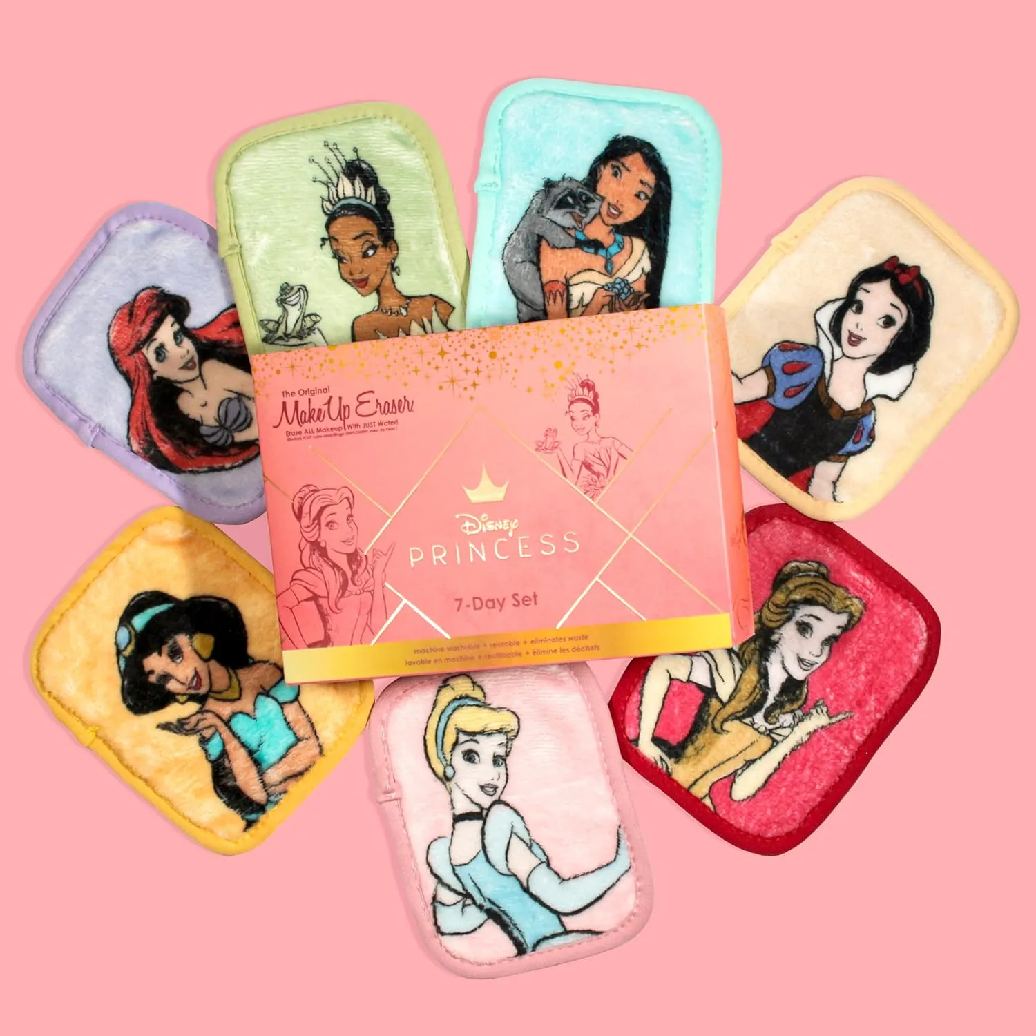 The Original MakeUp Eraser, 7-Day Set, Erase All Makeup With Just Water, Including Waterproof Mascara, Eyeliner, Foundation, Lipstick, Sunscreen, and More!, 7ct.