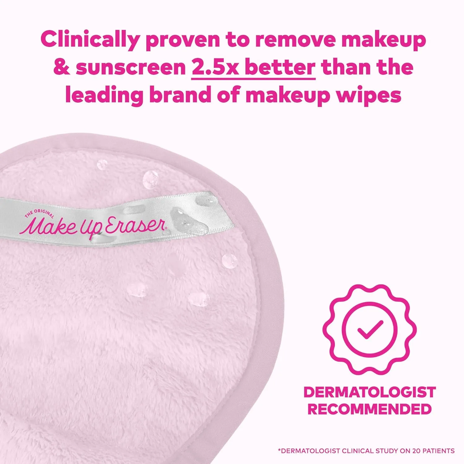 The Original MakeUp Eraser PRO, Effortlessly Remove All Makeup Using Only Water, Including Waterproof Mascara, Eyeliner, Foundation, Lipstick, Sunscreen