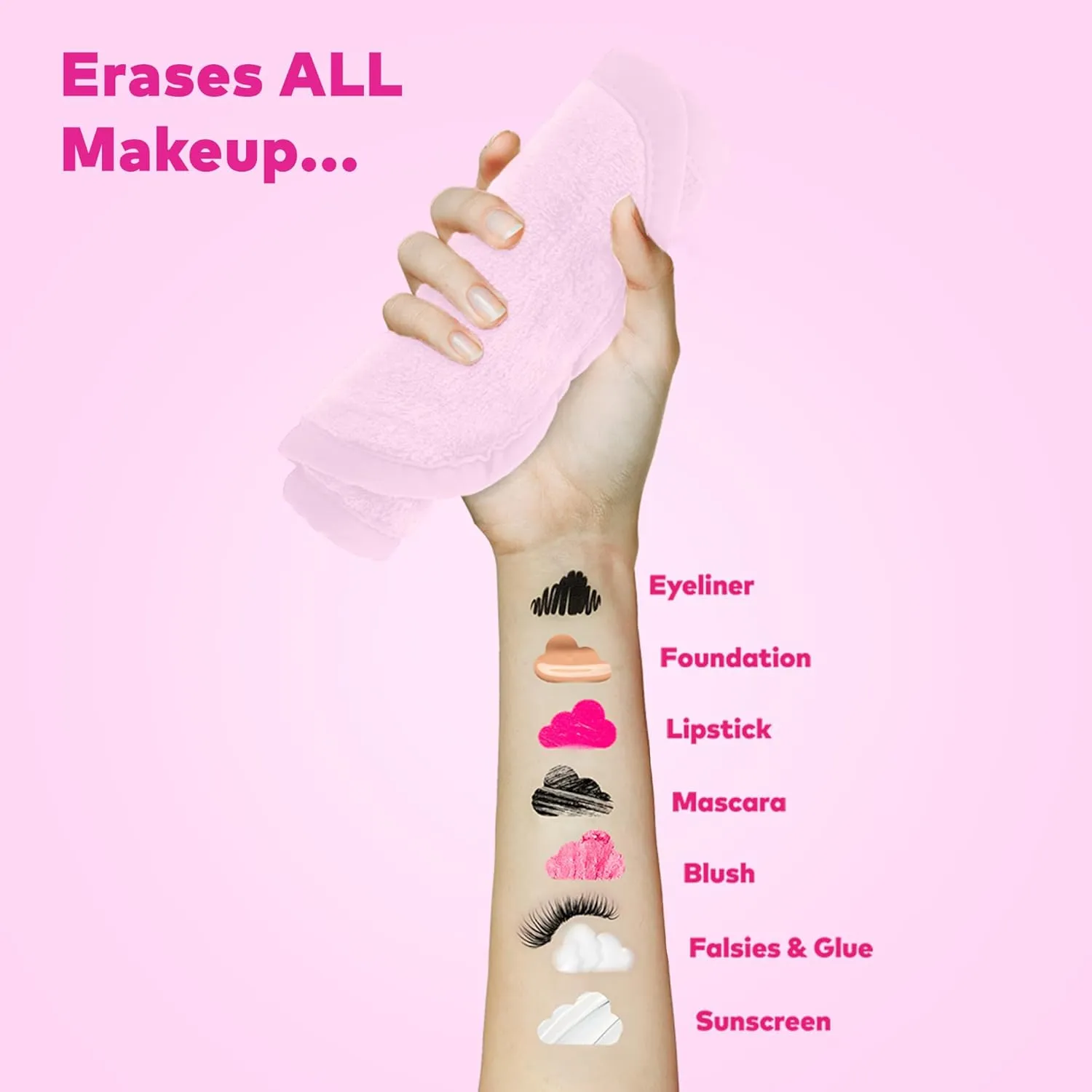 The Original MakeUp Eraser PRO, Effortlessly Remove All Makeup Using Only Water, Including Waterproof Mascara, Eyeliner, Foundation, Lipstick, Sunscreen