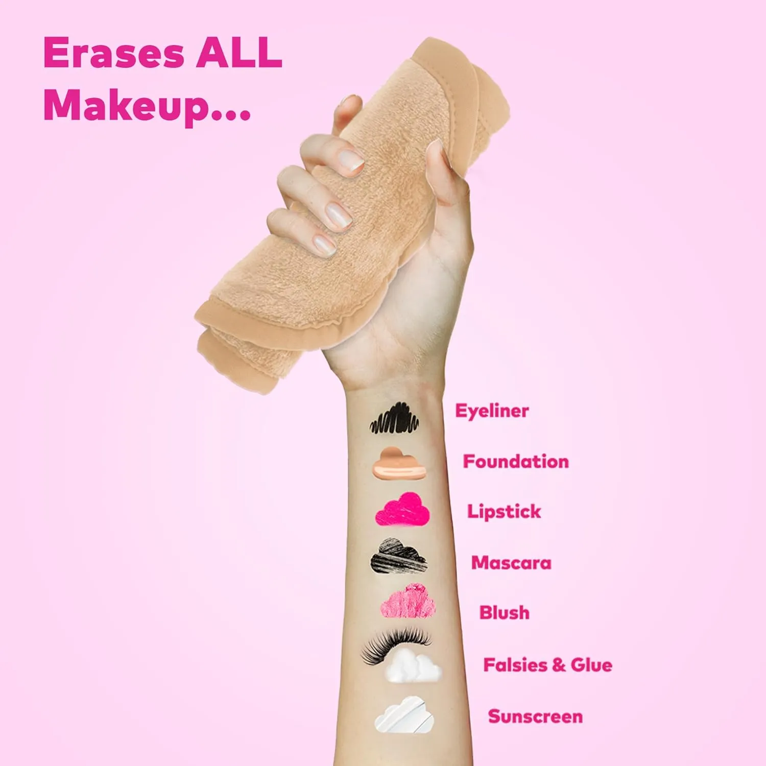 The Original MakeUp Eraser PRO, Effortlessly Remove All Makeup Using Only Water, Including Waterproof Mascara, Eyeliner, Foundation, Lipstick, Sunscreen