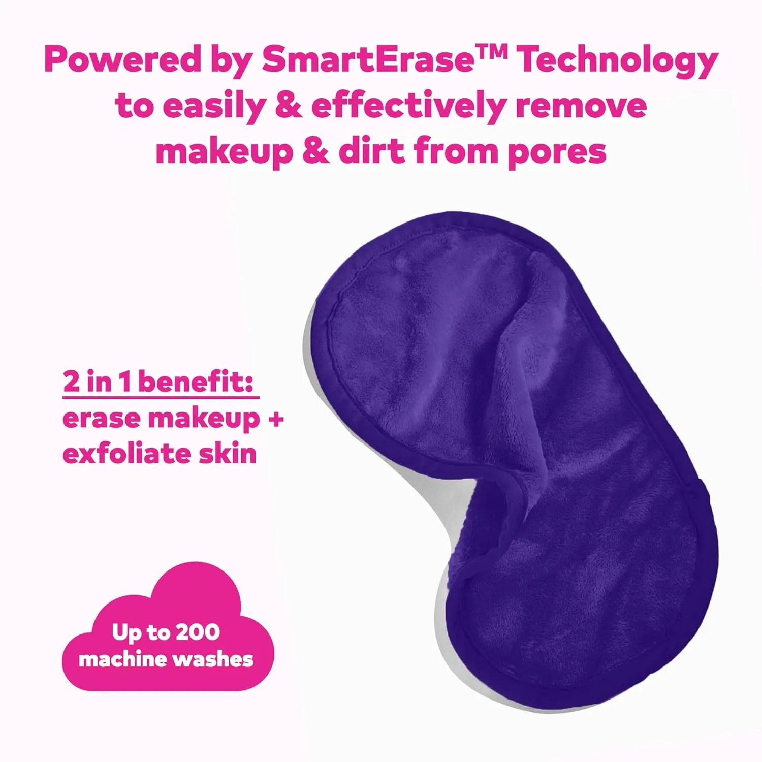 The Original MakeUp Eraser PRO, Effortlessly Remove All Makeup Using Only Water, Including Waterproof Mascara, Eyeliner, Foundation, Lipstick, Sunscreen