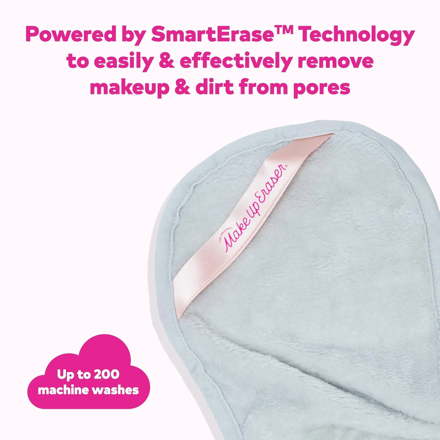 The Original MakeUp Eraser PRO, Effortlessly Remove All Makeup Using Only Water, Including Waterproof Mascara, Eyeliner, Foundation, Lipstick, Sunscreen