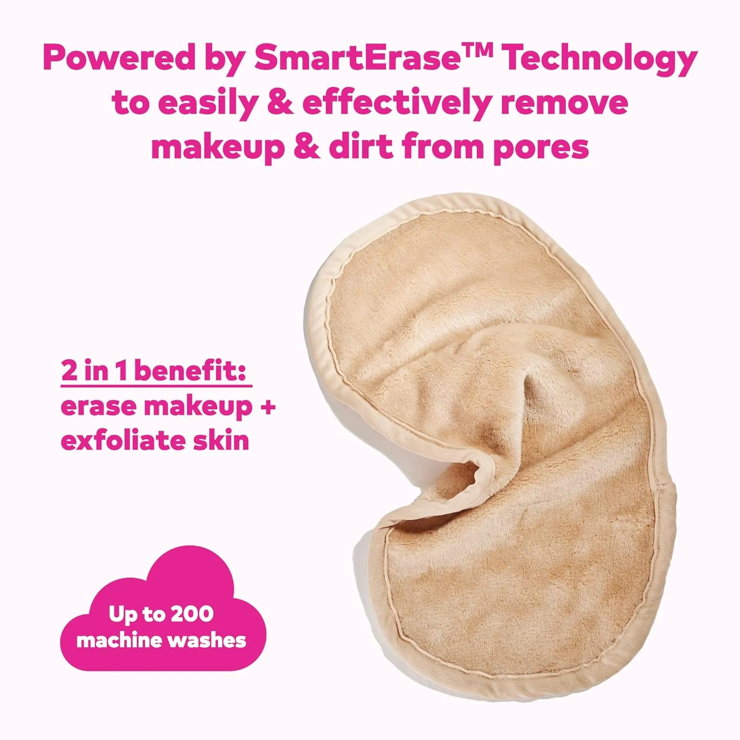 The Original MakeUp Eraser PRO, Effortlessly Remove All Makeup Using Only Water, Including Waterproof Mascara, Eyeliner, Foundation, Lipstick, Sunscreen
