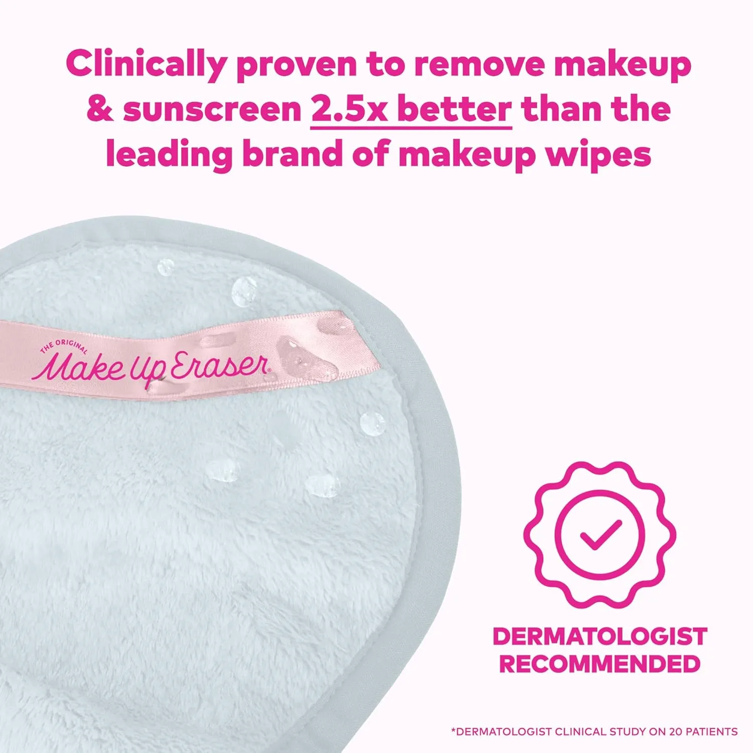 The Original MakeUp Eraser PRO, Effortlessly Remove All Makeup Using Only Water, Including Waterproof Mascara, Eyeliner, Foundation, Lipstick, Sunscreen