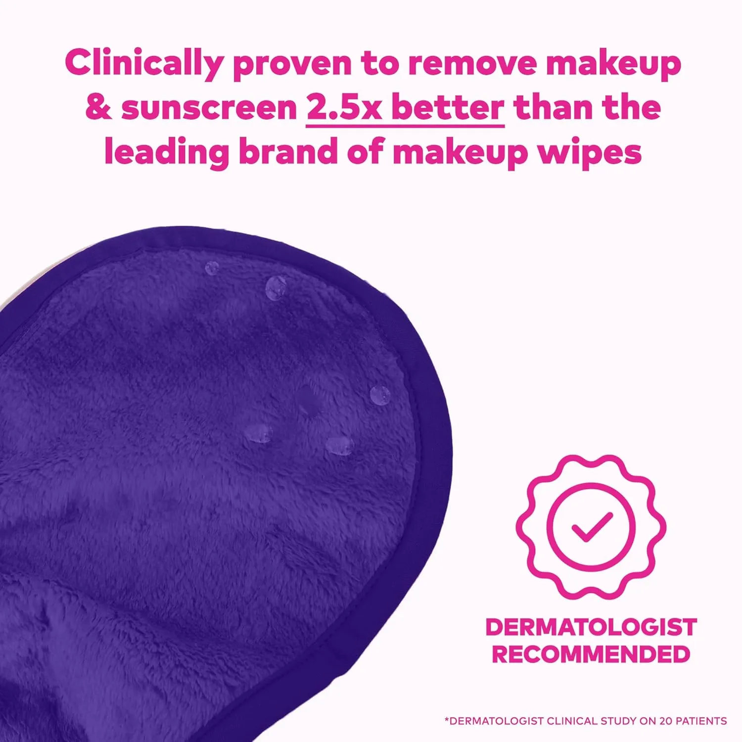 The Original MakeUp Eraser PRO, Effortlessly Remove All Makeup Using Only Water, Including Waterproof Mascara, Eyeliner, Foundation, Lipstick, Sunscreen
