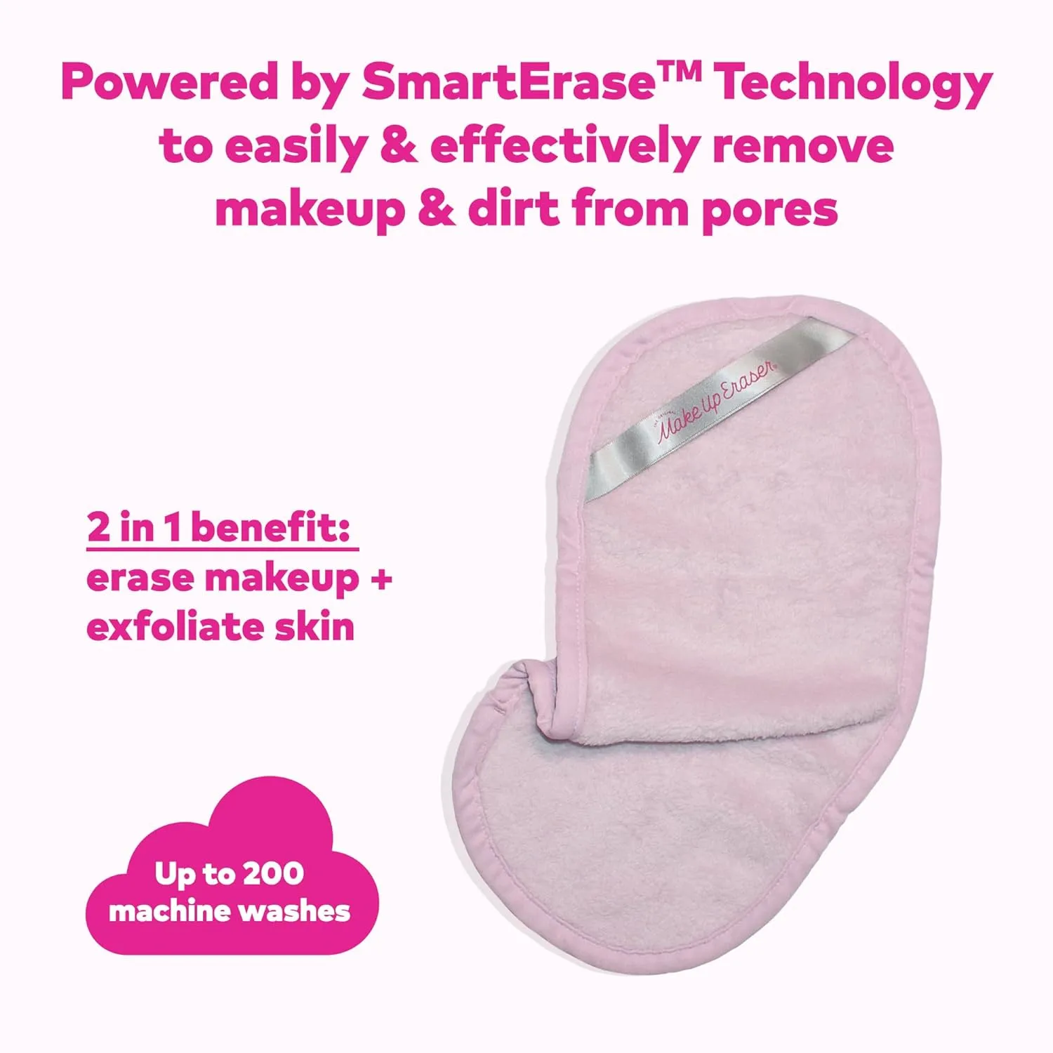 The Original MakeUp Eraser PRO, Effortlessly Remove All Makeup Using Only Water, Including Waterproof Mascara, Eyeliner, Foundation, Lipstick, Sunscreen