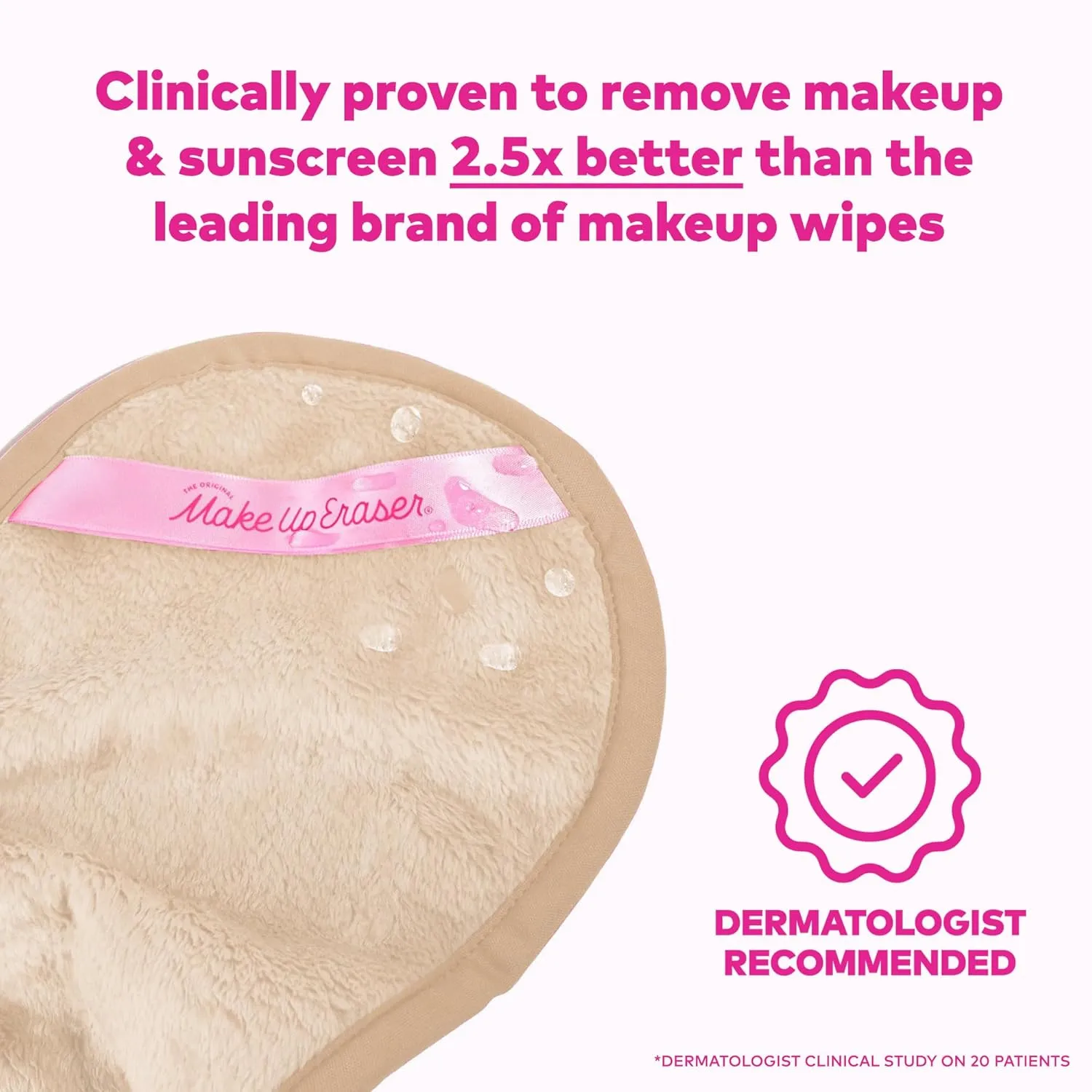 The Original MakeUp Eraser PRO, Effortlessly Remove All Makeup Using Only Water, Including Waterproof Mascara, Eyeliner, Foundation, Lipstick, Sunscreen
