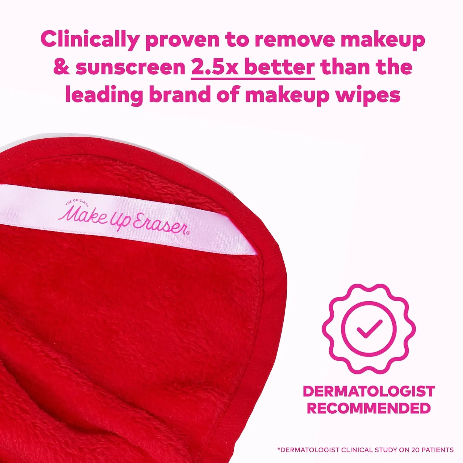 The Original MakeUp Eraser PRO, Effortlessly Remove All Makeup Using Only Water, Including Waterproof Mascara, Eyeliner, Foundation, Lipstick, Sunscreen