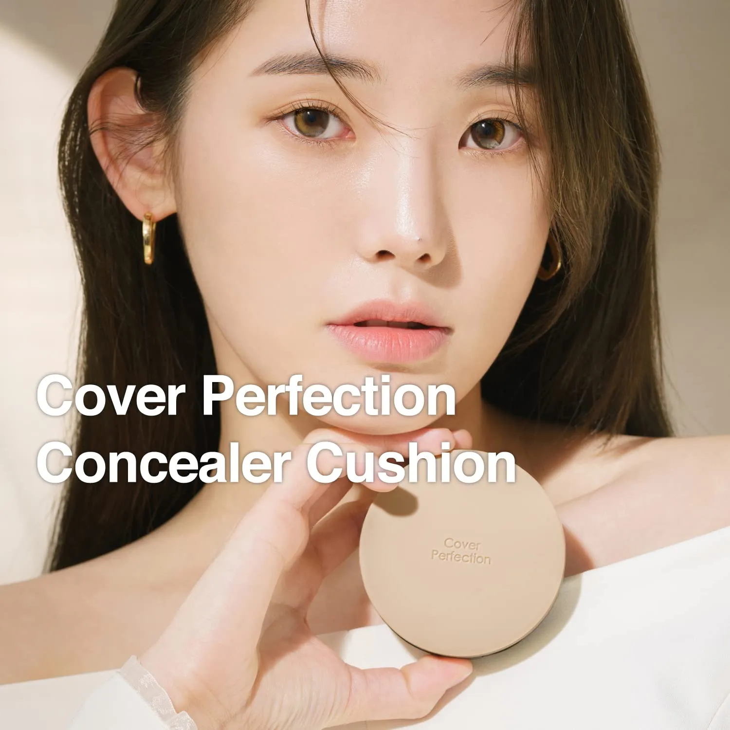 the SAEM Cover Perfection Concealer Cushion With 56 Hours Natural Finish 1.5 Natural Beige - Full Coverage Moisturizing Concealer With 16 Times More Cover Particles - Pore Minimizing Foundation For