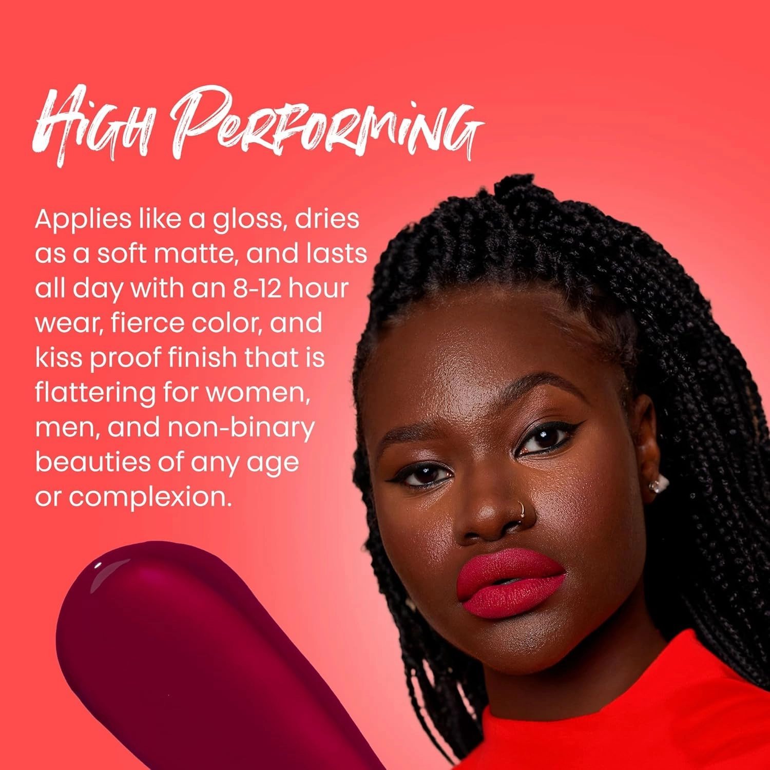 The Lip Bar - Nonstop Liquid Matte Lipstick 2-Pack, Naturalista (Soft Brown)   Rich Auntie (Deep Berry) - High Pigment - One Swipe - Long Lasting - Jojoba Oil & Vitamin E - Vegan - Make Up -.24 fl oz