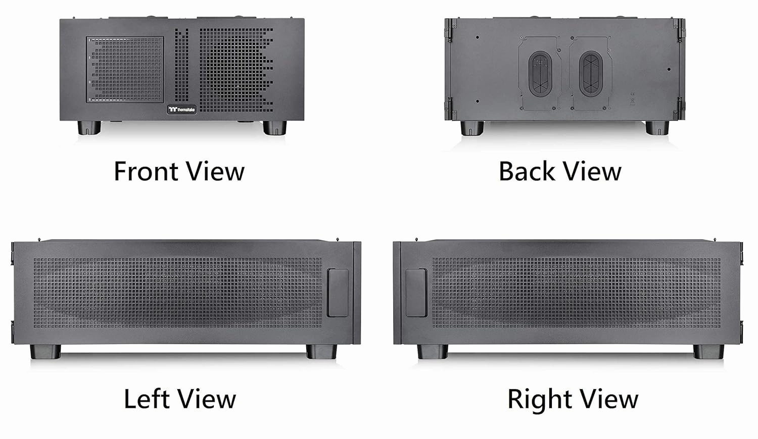 Thermaltake Core P200 Extended Water Cooling Fully Modular/Dismantle Stackable Tt LCS Certified Pedestal CA-1F4-00D1NN-00, Black.