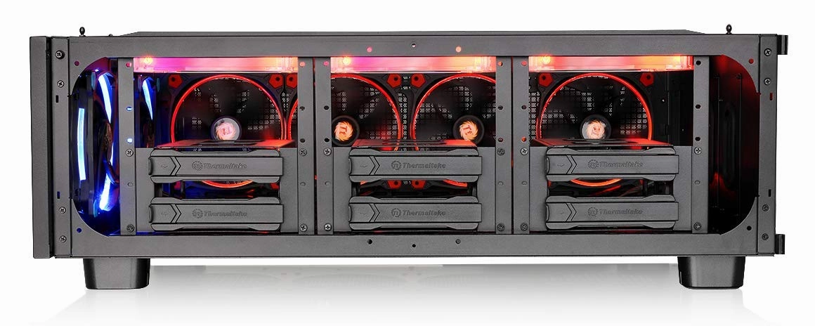 Thermaltake Core P200 Extended Water Cooling Fully Modular/Dismantle Stackable Tt LCS Certified Pedestal CA-1F4-00D1NN-00, Black.