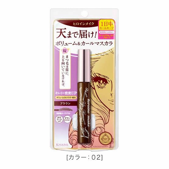 Thickening and curling mascara (brown) HEROINE MAKE 6g [Alcohol-free]