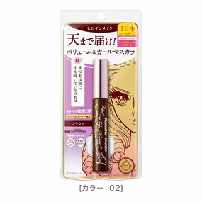 Thickening and curling mascara (brown) HEROINE MAKE 6g [Alcohol-free]