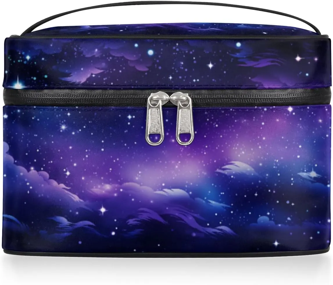Toiletry Bags Nebula Explosion Large Capacity Travel Makeup Organizer Case, Galaxy Portable Toiletry Bag for Women Makeup Brush Bag Storage Bag