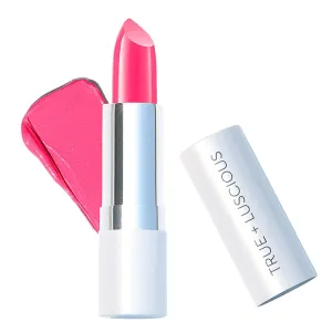 True   Luscious Super Moisture Lipstick – Clean, Vegan and Cruelty Free – Lasting Hydration for Dry Lips with a Satin Finish – Candy Pink