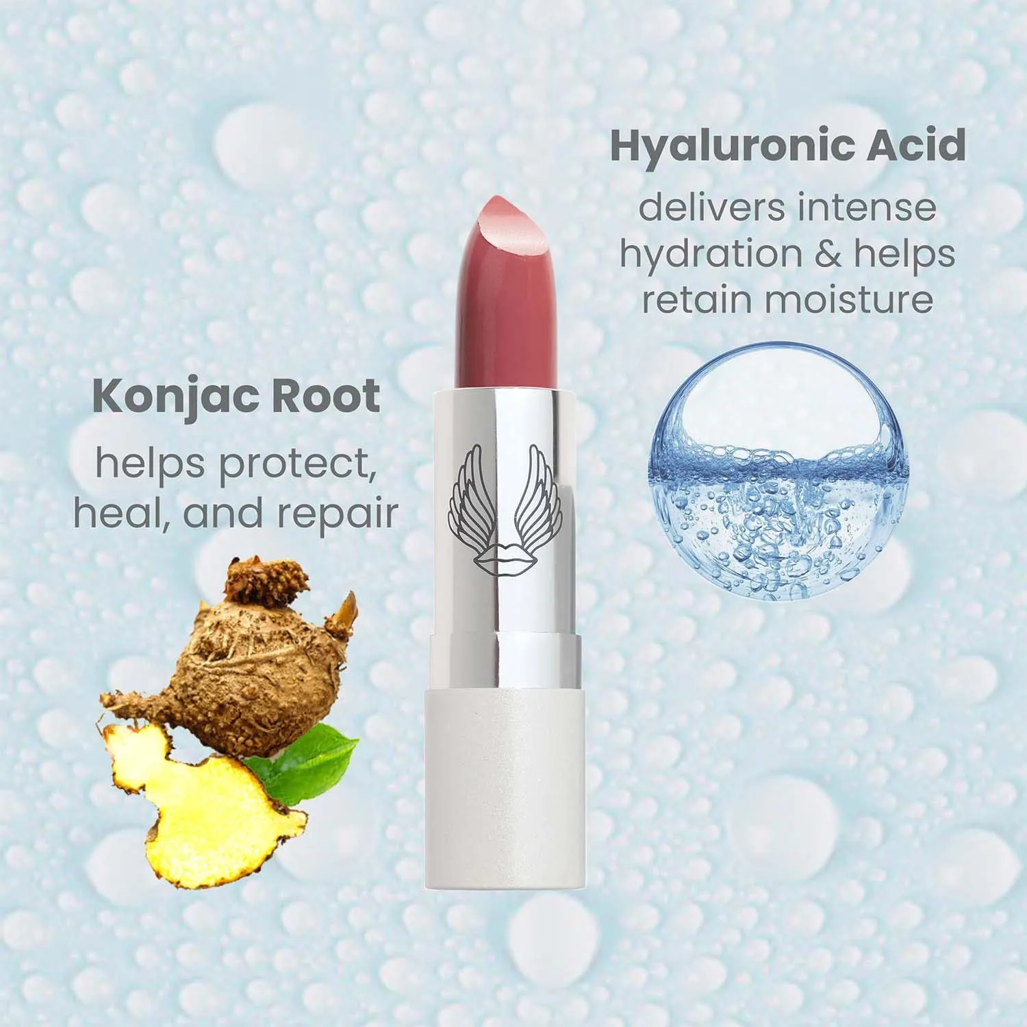 True   Luscious Super Moisture Lipstick – Clean, Vegan and Cruelty Free – Lasting Hydration for Dry Lips with a Satin Finish – Candy Pink