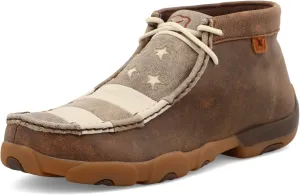 Twisted X Men's Chukka Driving Moc, Moc Toe, Brown & Ivory, 10 M