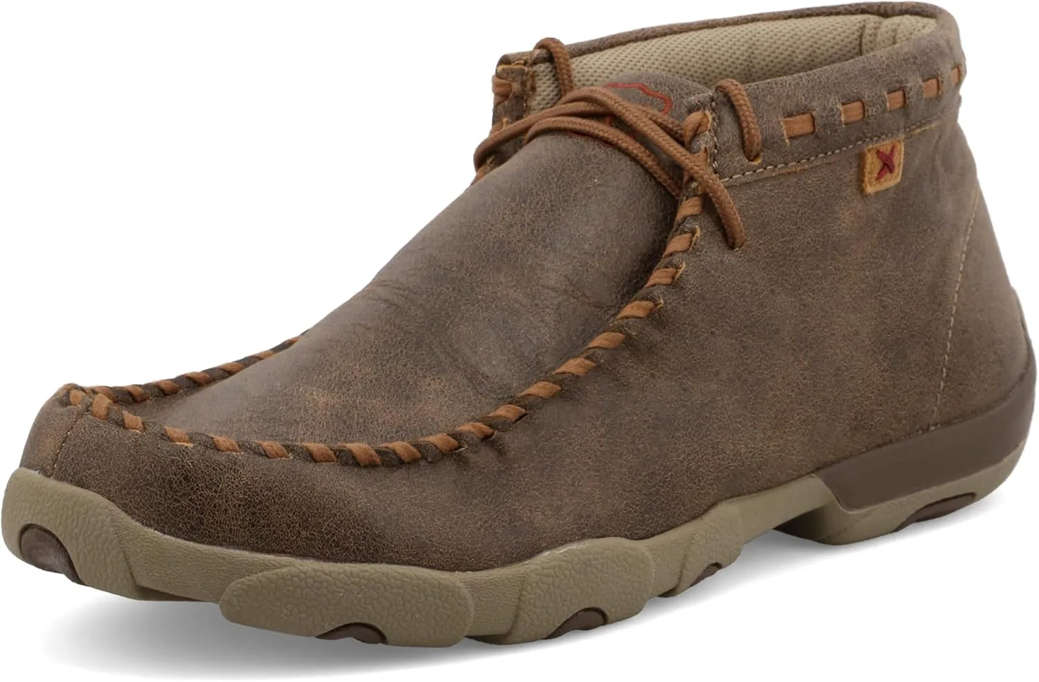 Twisted X Men's Chukka Driving Moc, Moc Toe, Dark Brown, 11 M