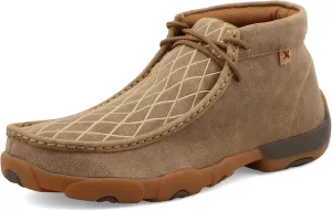 Twisted X Men's Chukka Driving Moc, Moc Toe, Light Brown & Embroidered Vamp, 11 M