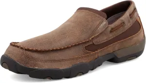 Twisted X Men's Slip-On Driving Moc, Moc Toe, Brown, 8 W