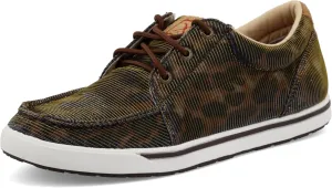 Twisted X Women's Kicks, Moc Toe, Shiny Leopard & Brown, 10 M