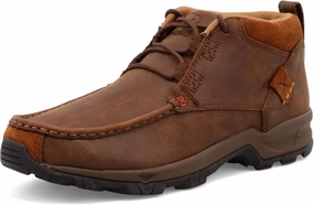 Twisted X Women's 4" Hiker Boot, Moc Toe, Brown, 9 M