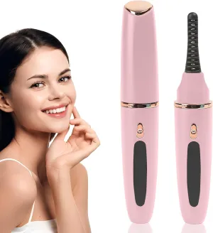 USB-Rechargeable Heated Eyelash Curler with LED Display - 3 Temp Settings, Mini Design, Safe Curling for Long-Lasting Natural Lashes