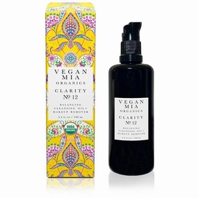 USDA Organic Facial Cleansing Oil & Makeup Remover - All-Natural Hydrating Oil Cleanser for Face, Eyes & Lips, Gently Removes Eye Makeup, Sunscreen, Foundation & Lipstick, 3.4 fl oz