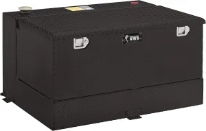 UWS TT-50-COMBO-BLK Gloss Black 50-Gallon Combo Aluminum Transfer Tank