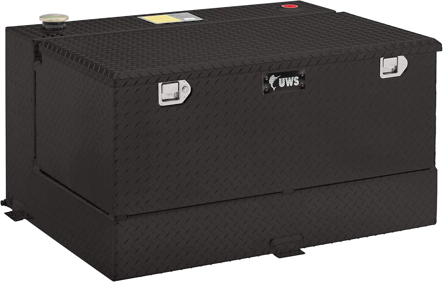 UWS TT-50-COMBO-BLK Gloss Black 50-Gallon Combo Aluminum Transfer Tank