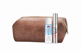Vamp! All in One and Two-Phase Make-Up Remover Set by Pupa Milano for Women - 3 Pc 0.30oz Vamp! All in One Mascara - 101 Black, 1.69oz Two-Phase Make-Up Remover, Beauty Bag