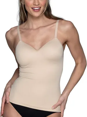 Vanity Fair Women's Shaping Cami with Built in Bra, Tummy Control Shapewear Camisole Tops for Women