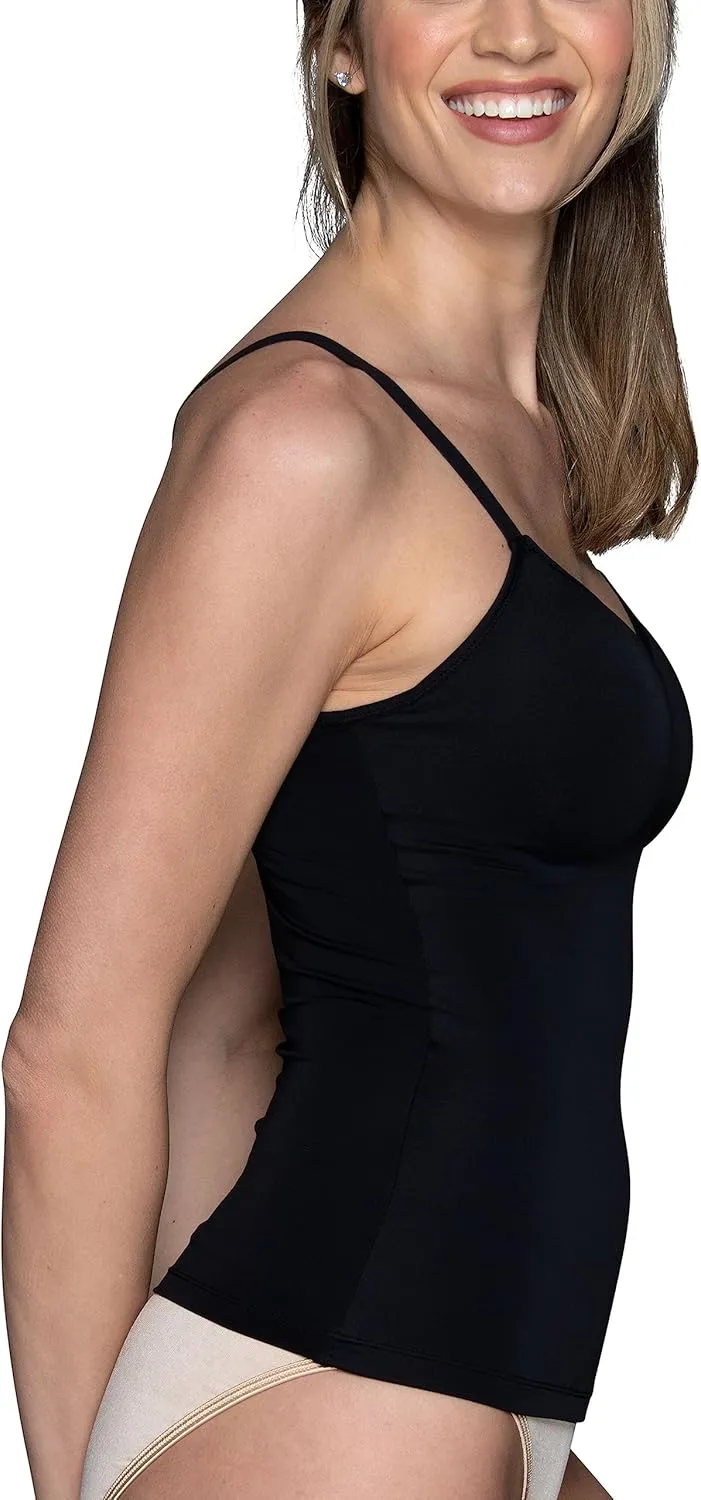 Vanity Fair Women's Shaping Cami with Built in Bra, Tummy Control Shapewear Camisole Tops for Women