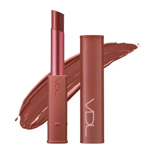 VDL Lip Stain Comfort Slip Lipstick 12, Extra Shot - Lightweight, Matte, Smooth Lipstick for Effortless Comfort. Vibrant and Long-Lasting Lip Color (0.09 oz) | Korean Makeup