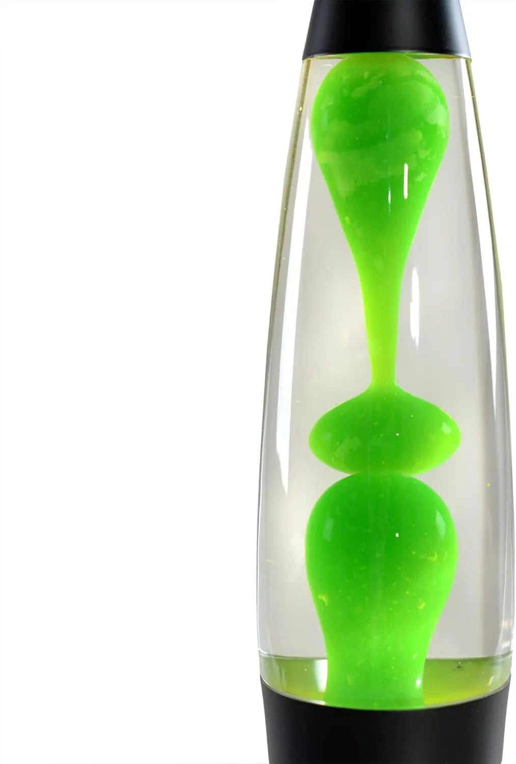 Volcan Lamp with Green Liquid Wax and Black Base 16 inch Decorative Table Lamp for Any Area of Your Home