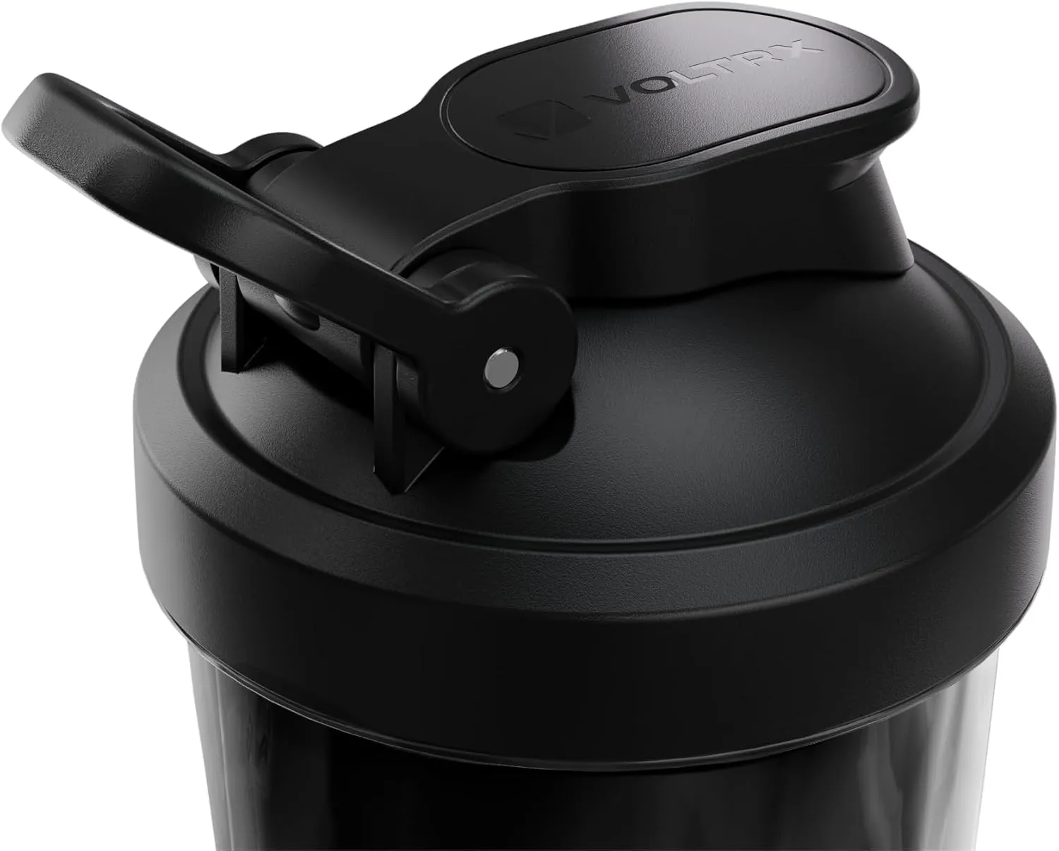 VOLTRX VortexBoost Electric Shaker Bottle, USB C Rechargeable Protein Shake Mixer, Shaker Cups for Protein Shakes and Meal Replacement Shakes, BPA-Free, Made with Tritan, Black