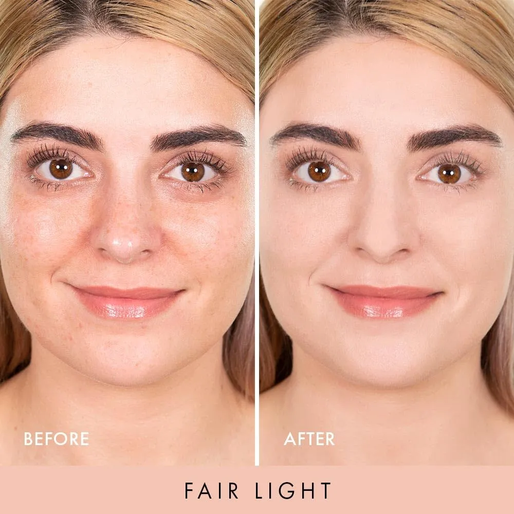 Wander Beauty Wanderlust Powder Foundation - Fair Light - Blurs & Evens Skin Tone - Perfects & Hydrates With Hyaluronic Acid, Aloe, Honeysuckle, & Vitamin E - Lightweight, Buildable Coverage - 0.31 oz