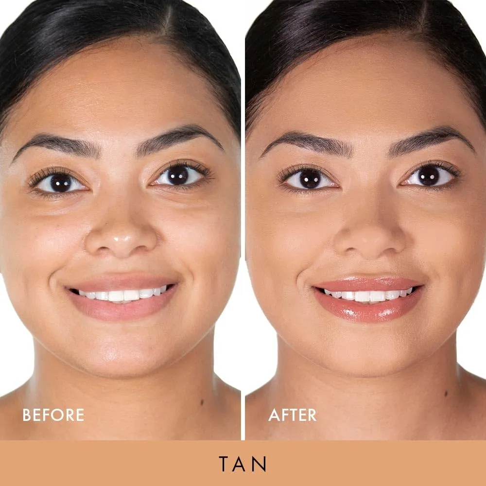 Wander Beauty Wanderlust Powder Foundation - Tan - Blurs and Evens Skin Tone - Perfects and Hydrates With Hyaluronic Acid, Aloe, Honeysuckle, & Vitamin E - Lightweight, Buildable Coverage - 0.31 oz