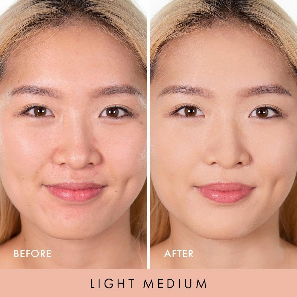 Wander Beauty Wanderlust Powder Foundation -Light Medium-Blurs and Evens Skin Tone-Perfects and Hydrates With Hyaluronic Acid, Aloe,Honeysuckle, & Vitamin E -Lightweight, Buildable Coverage - 0.31 oz